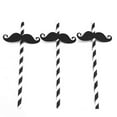 thumbnail image 5 of 10Pcs Disposable Mustache Paper Straws, Food Grade Long Straws Safe for Wedding Birthday Party, Fun Straws Disposable Straws Photo Prop Perfect for Home Bar Gatherings, 5 of 8