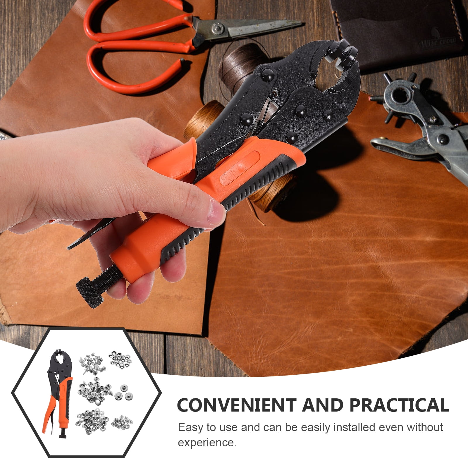 ITSELFER 1 Set Snap Fastener Tool Snap Button Canvas Snap Kit Heavy Duty Snaps For Thick Fabric Snap Fastener Tool Kit Fabric Snaps Replacements