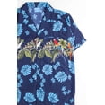 thumbnail image 3 of Ragstock Blue Tropical Parrot Hawaiian Shirt, 3 of 3