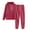 Red, variant on Lmnyox 2 Piece Outfits for Women Long Sleeve Drawstring Hoodies Sweatpants Tracksuit Set with Pocket Activewear