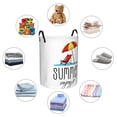 thumbnail image 6 of Bingfone Summer Enjoy It Waterproof Foldable Laundry Hamper Bucket With Handles For Storage Bin,Clothes Hamper (Small), 6 of 8