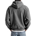 thumbnail image 5 of Havenx Men's Distressed Washed Hooded Sweatshirt Long Sleeve Hoodies with Pockets Hooded Pullover Tops Fall Winter Fashion Loose Basic Comfy Casual Clothes,Gray 3XL, 5 of 6