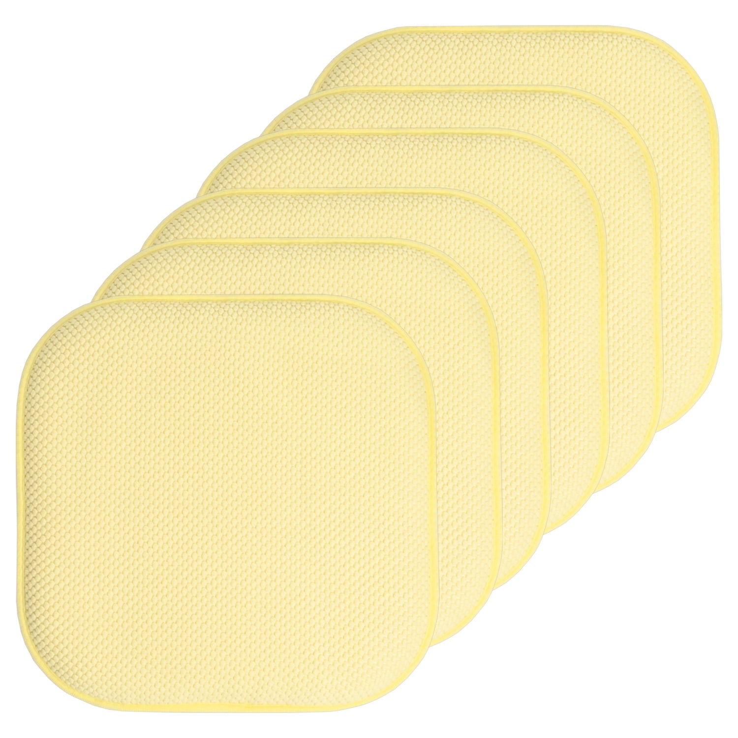 12 Pack 4 8 Memory Foam Honeycomb Non-Slip Chair/Seat 16" x 16" Cushion Pad 2 