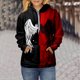 thumbnail image 2 of Sudadera Para Mujer Sudaderas de Otoño Estampado Clásico Con Capucha Manga Larga Sudadera Suelta Tops Odeerbi ODB145184, 2 of 5