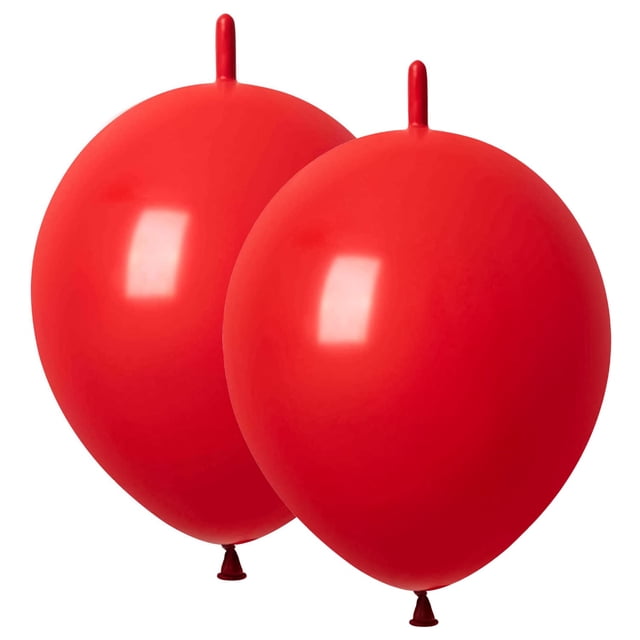 Globos Latex Link ADIDO EVA, 30 cm, 80 unidades, color rojo, para fiestas