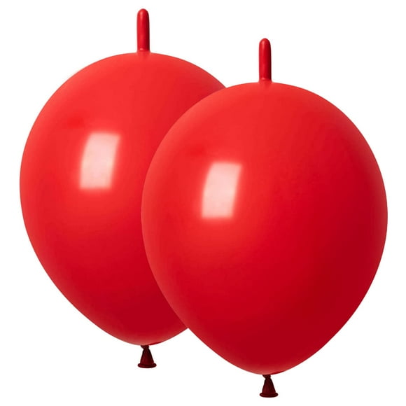 Globos Latex Link ADIDO EVA, 30 cm, 80 unidades, color rojo, para fiestas