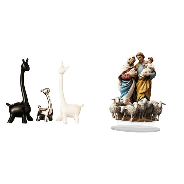 Estatua De Jirafa Creativa Moderna, Figuras De Cerámica, Decoración única De Acrílico Para Escritorio, Centro De Mesa, Regalo Para Oficina, Estantería, Dormitorio, Vacaciones, Hogar,