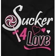 thumbnail image 2 of Sucker For Love Funny Valentines Day Zip Hoodie Sweatshirt Women Brisco Brands S, 2 of 6