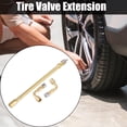 thumbnail image 2 of Unique Bargains 1 Set Car 5.51" Tire Inflator Valve Adaptor with 2pcs Brass 90 Degree Tire Valve Stem Extension Adaptor, 2 of 6