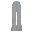 thumbnail image 2 of xiaxaixu Men's Retro Flare Pants, Solid Color Mid-Rise Trousers Casual Classic 70s Bell Bottom, 2 of 5