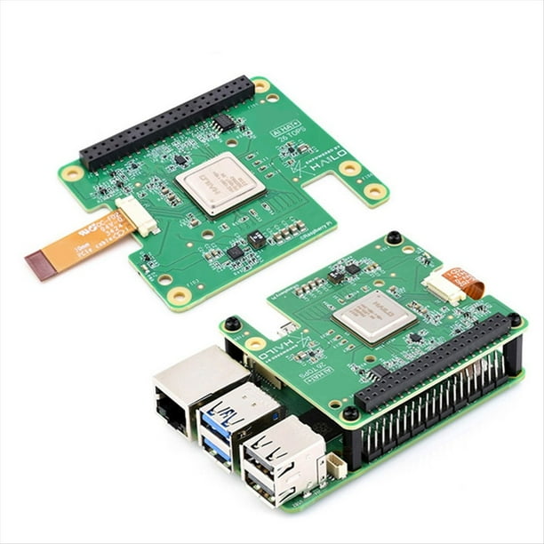 Para 5 AI HAT+ Kit de Placa de Inteligencia Artificial Hailo8l PCIe M.2 HAT+ 13Tops Original y Oficial para Raspberry Pi5