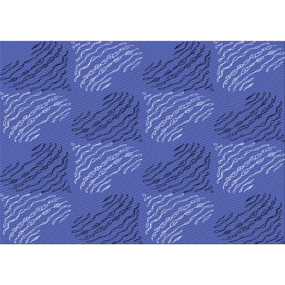 Ahgly Company Machine Washable Indoor Rectangle Transitional Light Slate Blue Area Rugs, 4' x 6'