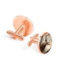 thumbnail image 3 of Elk Elegant Dress Shirt Cufflinks Set Made of Stainless Steel for Formal Occasions, 3 of 6