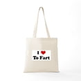 thumbnail image 5 of CafePress - I Love To Fart Tote Bag - Unisex Canvas Tote Bag, Beige, 1-Piece, 5 of 6