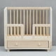 thumbnail image 2 of Cuna de madera para bebé Dollhouse Furniture con cajón, escala 1:12, 2 of 3