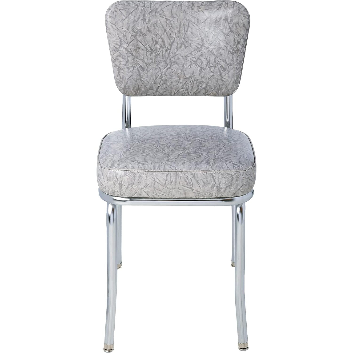 Richardson Seating Diner Chair with 2" Box Seat-Color:Cracked Ice Grey