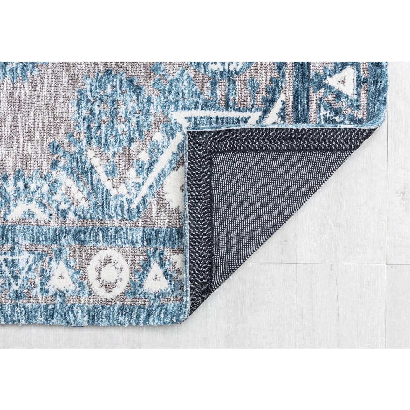 Rugs America GA30A Blue Wonder Tribal Bohemian Blue Area Rug, 5’0”x7’0” Ideal for Living Room, Bedroom, Dining Room and More