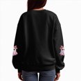 thumbnail image 5 of Towmus Women's Halloween Graphic Sweatshirts Sequin Ghost Pullover Crewneck Sweatshirt Tops, 5 of 5