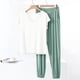 thumbnail image 1 of TaTaai Loose Fit Winter Sleepwear Women, Thick Warm Pajama Top with Pants, Solid Color Fleece Loungewear Set, Cozy Cold Weather Apparel Gift, 1 of 6