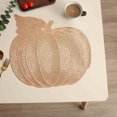 thumbnail image 5 of xaoyunyn Decorative Hollowed Out Pumpkin Shaped PVC Placemats for Parties,Holidays Everyday Use,Oil Proof,Heat Insulation,Easy to Clean,Non Slip Table Mat, 5 of 6