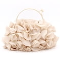 thumbnail image 3 of Bolso de noche Sunnimix con Flores de satén para Cóctel y boda, 3 of 8