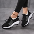 thumbnail image 5 of YOUYEDIAN Chaussures Orthopédiques pour Femmes 2026 Robe à Enfiler Antidérapantes Espadrilles en Maille Printemps Marche Confortables Bout Fermé Chaussures avec Soutien de la Voûte Plantaire (Noir), 5 of 5