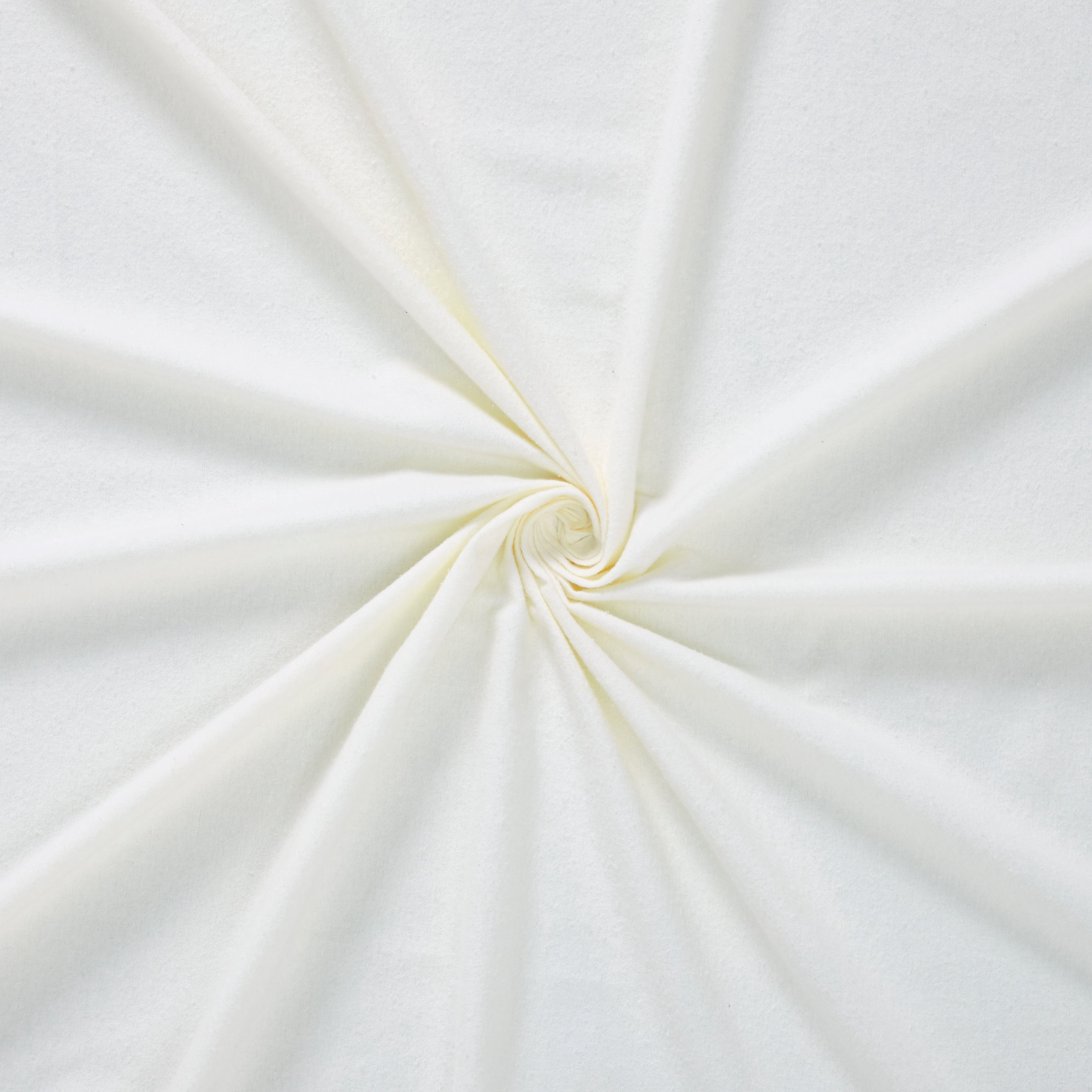 Superior 3-Piece Cotton Flannel Solid Bed Sheet Set, Twin XL, Ivory