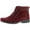 Dark Red Suede, variant on Propet Delaney Suede WFV002S 5 inch Women's Casual Boot: 8.5 XX-Wide (4E) Grey Lace Up
