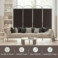 thumbnail image 5 of Spaco 6.2 Feet Folding Room Divider, 4-Panel Room Divider, Durable Material Room Divider Foldable Panels for Indoor as Home, Office, Living Room, Brown, 5 of 9