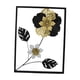 thumbnail image 2 of Arte de pared de metal dorado, decoración moderna para interiores, decoración minimalista para colgar en la pared. Marco negro L, 2 of 9