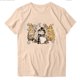 thumbnail image 2 of Puntoco Blusas estampadas de moda para mujer, blusas de manga corta, camisetas de cuello redondo, 2 of 3