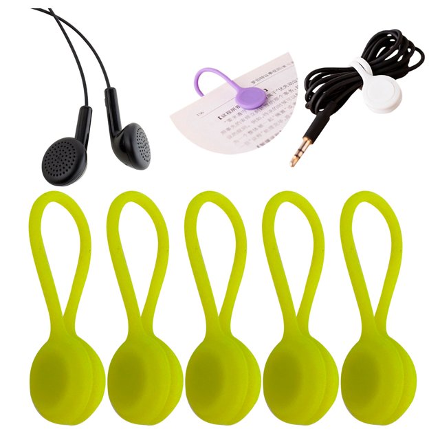 EGNMCR Attaches Multicolores - Gestion des Câbles 5 Pcs Cable Clips