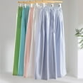 thumbnail image 6 of Shadowsong Women's Linen Tencel Wide Leg Pants, Blue, Size L, 6 of 17