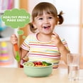 thumbnail image 3 of Vesteel Stainless Steel Kids Bowls with Suction, 3-Piece Suction Plates & Bowls for Toddlers, Removable Silicone Shell & Dishwasher Safe, Blue/Green/Grey, 3 of 8