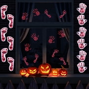 Fun Little Toys Bloody Handprint Footprint Halloween Decorations