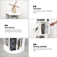 thumbnail image 5 of Bloddream 4 Tier Rotating Bookshelf,360° Display Wood Spinning Bookshelf, Vertical Bookcase Storage Round Carousel for Space-Saving,Corner Book Shelf for Home,Office, Bedroom, White, 5 of 9