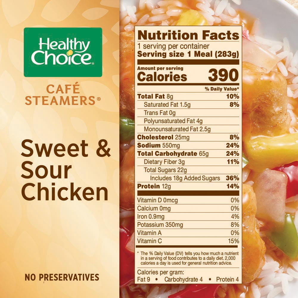 Healthy Choice Dinners Nutrition Facts - NutritionWalls