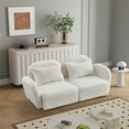 thumbnail image 2 of Single/ Double-seat/ 3-seated Sofa, Teddy Modern Sherpa Accent Upholstered Arm Chair For Living Room, Bedrooms, Corner, 2 of 8