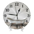 thumbnail image 2 of 10 Inch Wall Clock Silent Non Ticking Battery Operated Creative Quiet Round Clock For Kitchen Bathroom Home Bedroom Office Living Room Kitchen Element, 2 of 7