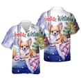 thumbnail image 3 of Watercolor Hello Winter Chihuahua Chill Christmas Welcome Hawaiian Shirt Breathable Summer Unisex Merch Dog Lover Gifts Idea - 00016, 3 of 6
