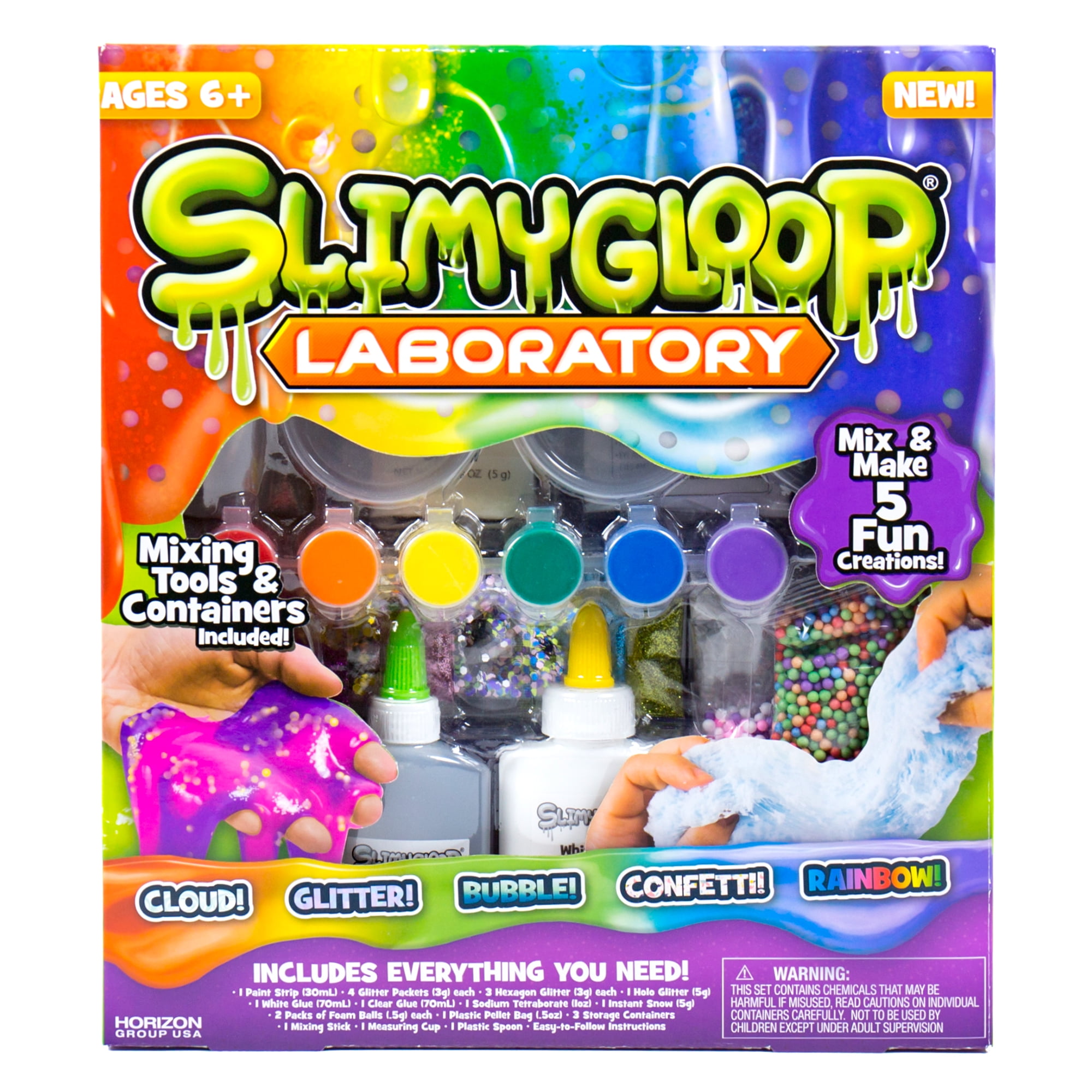 Unicorn Galaxy & Rainbow Slimygloop Creations Slime DIY KIT Colorful Kids Craft 