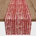 thumbnail image 3 of Creative Products Watercolor Knit Pattern Red 16x72 Poly Twill Table Runner, 3 of 3