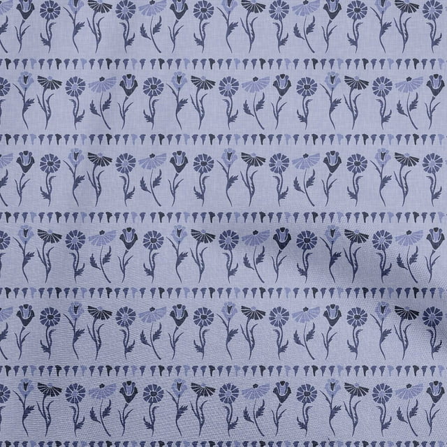 oneOone Cotton Poplin Bluish Violet Fabric Block Sewing Craft Projects Fabric Prints By Yard 56 Inch Wide-TS