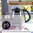 thumbnail image 3 of Café Brew Collection Universal 12-Cup Coffee Replacement Carafe - Fits Mr. Coffee, Cuisinart, Hamilton Beach, and More - Heat-Resistant DURAN Glass - Safe and Convenient - Easy Cleaning, 3 of 5