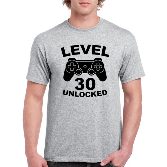 Level 30 Unlocked Men T-Shirt, Male XX-Large