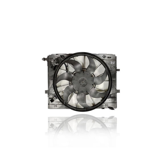 Dual Radiator and Condenser Fan Assembly - Cooling Direct Compatible/Replacement for '17-22 Mercedes-Benz GLC300, 18-23 E300/400/450, 19-23 CLS450 4/6Cy 2.0/3.0t - 999063902