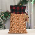 thumbnail image 5 of KLL Mushroom maple nuts for Christmas Gift Bag,Christmas Burlap Goody Gift Bags with Plaid Drawstrings for Xmas Presents Holiday Party Favor Treats Candy-Black, 5 of 8