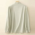 thumbnail image 6 of Kovlvoll Womens Tops Cotton Soft Comfy Long Sleeve Solid Color Casual Lightweight T-Shirts, 6 of 7