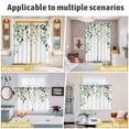 thumbnail image 6 of Watercolor Eucalyptus Kitchen Curtains Small Short 39 Inch Length, Sage Green&nbsp;Floral Plant Grommet Bedroom Living Room Curtains, Light Filtering Cafe Curtain Drapes 2 Panels Set 55''x39'', 6 of 9
