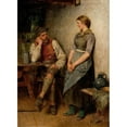 thumbnail image 3 of Hugo Kauffmann 11x14 Black Modern Framed Museum Art Print Titled - A Conversation, 3 of 5